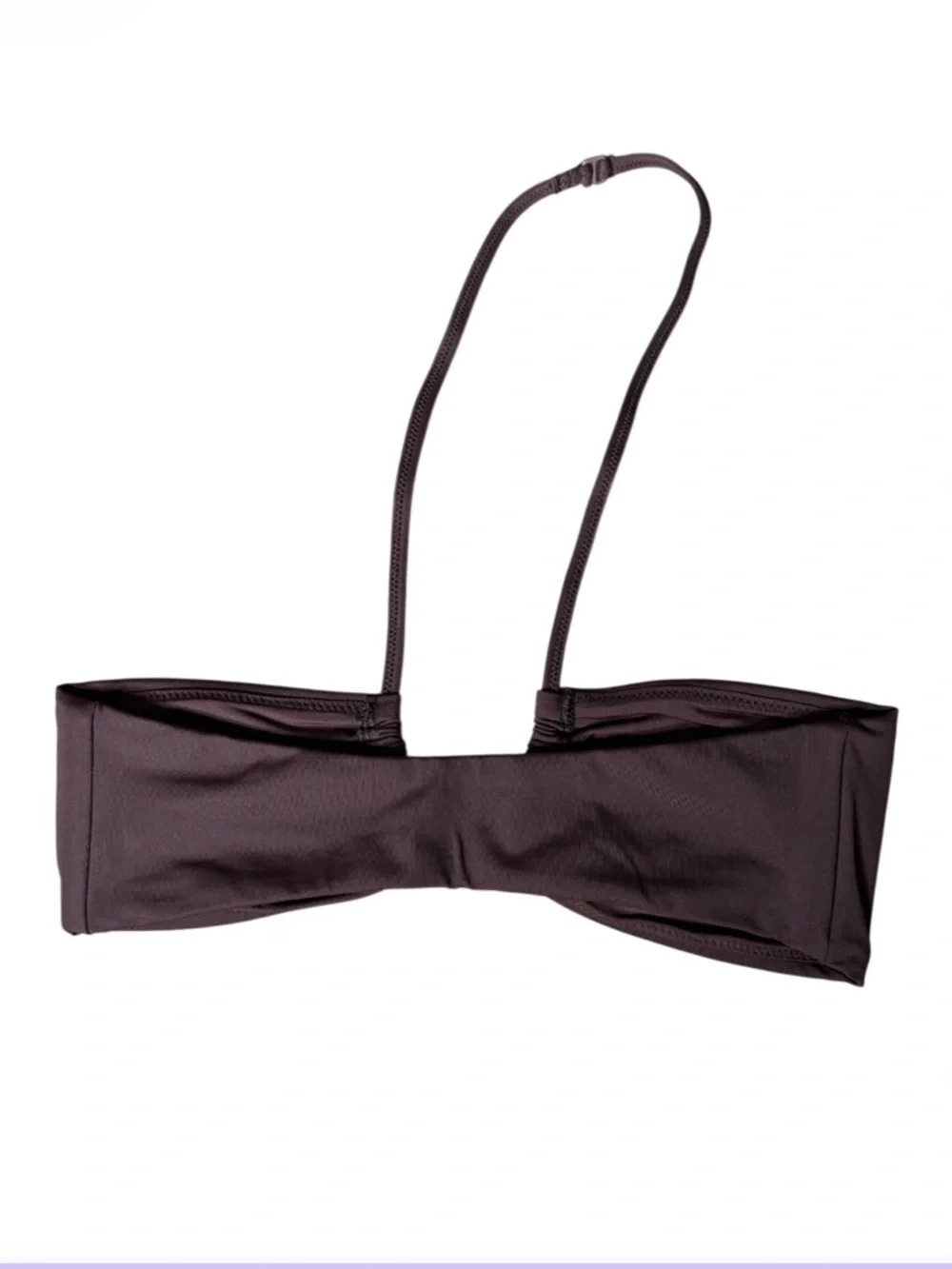 SKIMS U-Wire Bikini Top | Brown | Ruched Strap | Medium